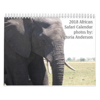 Afrikansk Safari 2018-kalender Kalender