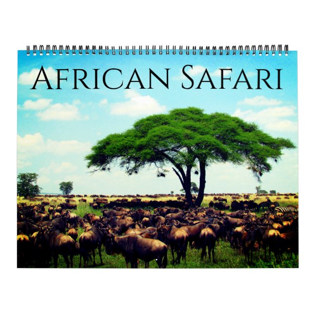 afrikansk safari 2027 stor kalender (Omslag)