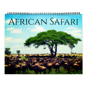 afrikansk safari 2027 stor kalender