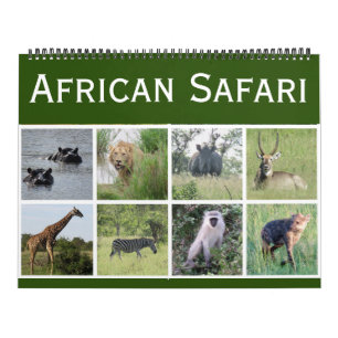 afrikansk safari 2027 stor kalender