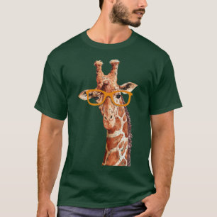 Afrikansk Safari Animal Lover Funny Coola Giraffe T Shirt