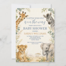 Afrikansk Safari Baby Boy Bebisdusj