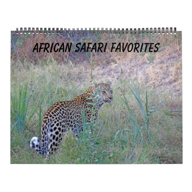 AFRIKANSK SAFARI FAVORITER KALENDER (Omslag)