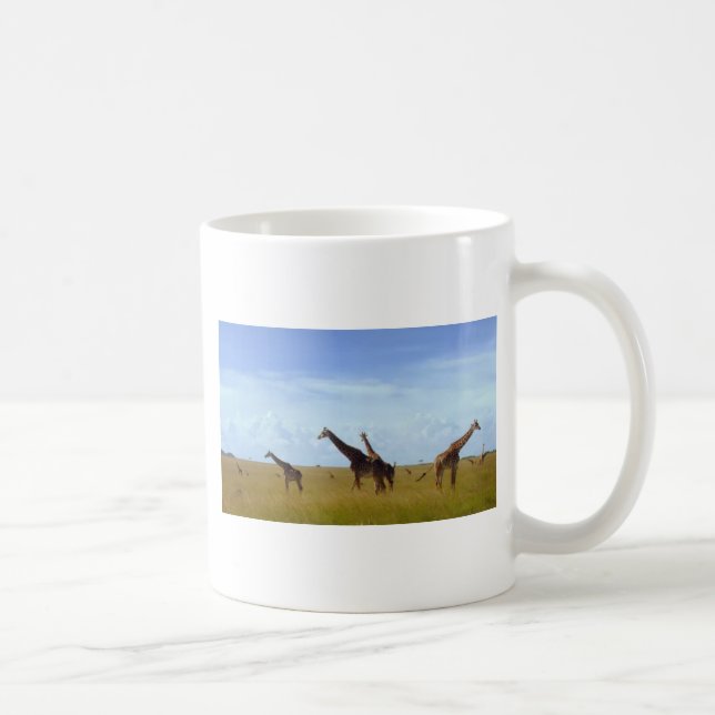 Afrikansk Safari Giraffes Bevackra fantastisk söt Kaffemugg (Höger)