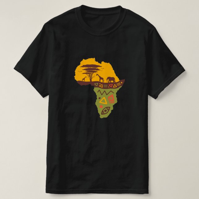 Afrikansk Safari Herr T-Shirt (Design framsida)