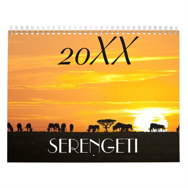 Afrikansk safari kalender (Omslag)