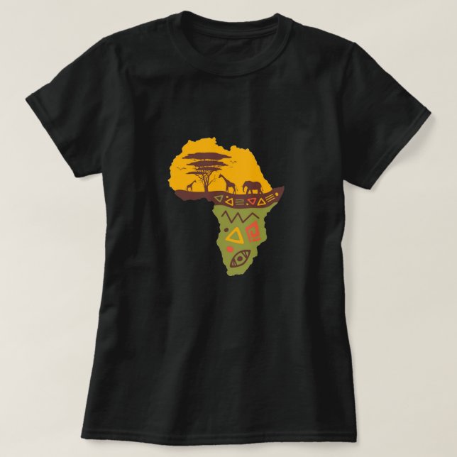 Afrikansk Safari Kvinnors T-Shirt (Design framsida)