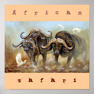 Afrikansk safari poster