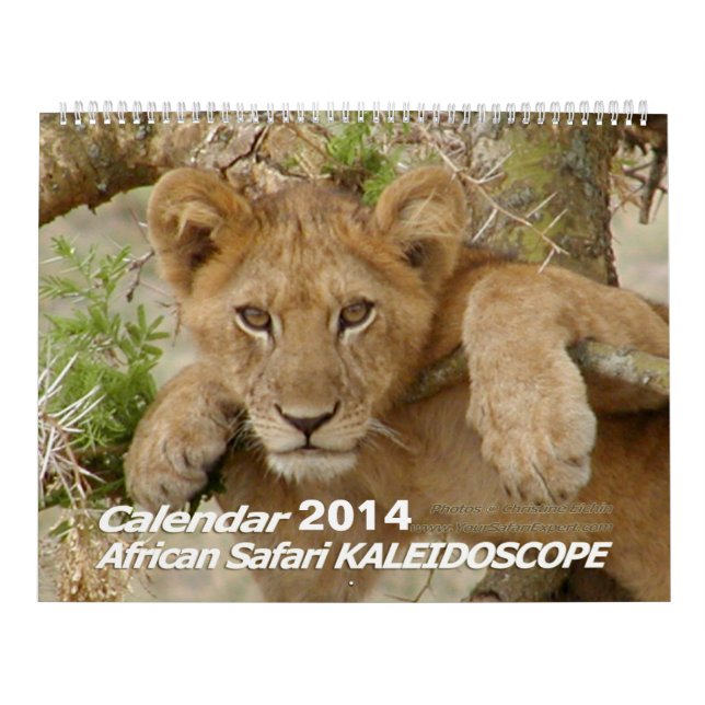 Afrikansk SafariKALEIDOSCOPEkalender 2014 2-Pg. Kalender (Omslag)