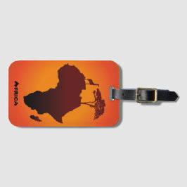 Afrikansk Safarikarta - bagagemärkre Bagagebricka