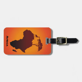 Afrikansk Safarikarta - bagagemärkre Bagagebricka