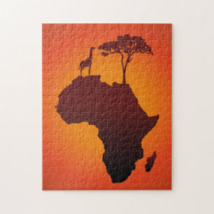 Afrikansk Safarikarta - pussel