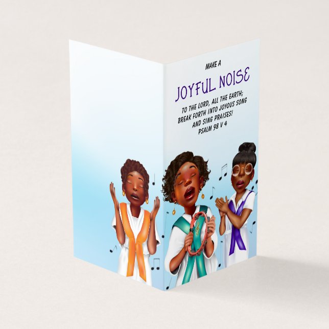 Afrikansk sångerskrift kort (Utsida)