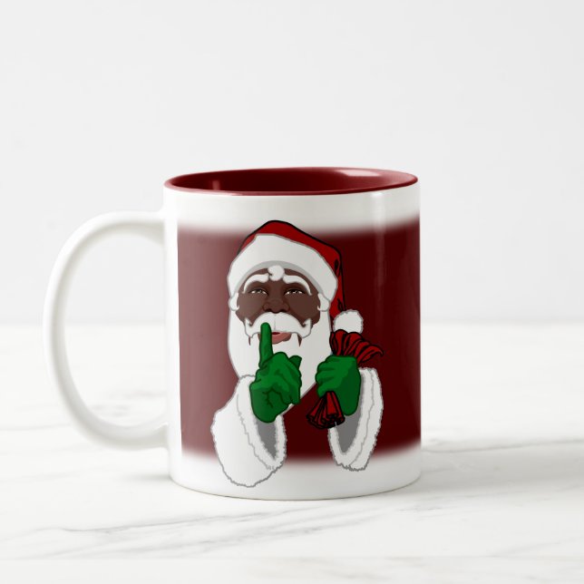 Afrikansk Santa Mugg Anpassningsbar Black Santa Ko (Vänster)