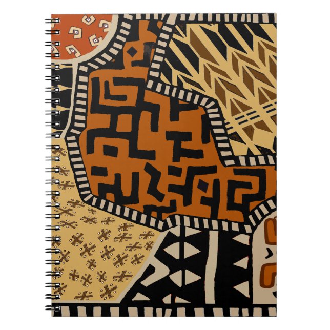 Afrikansk Shaman Earth Spirits Anteckningsbok (Framsidan)