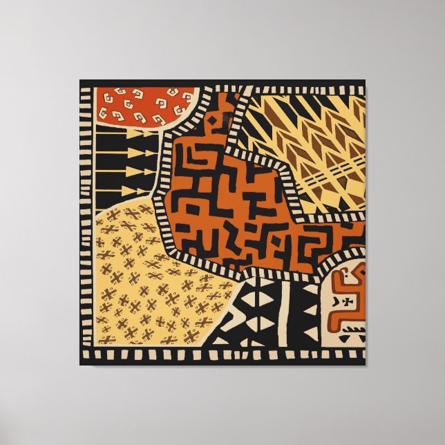 Afrikansk Shaman Earth Spirits Canvastryck (Framsida)