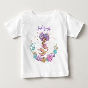 Afrikansk Sjöjungfru Birthday T Shirt