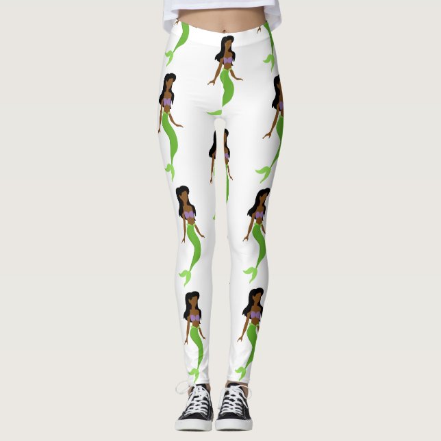 afrikansk sjöjungfru leggings (Framsida)