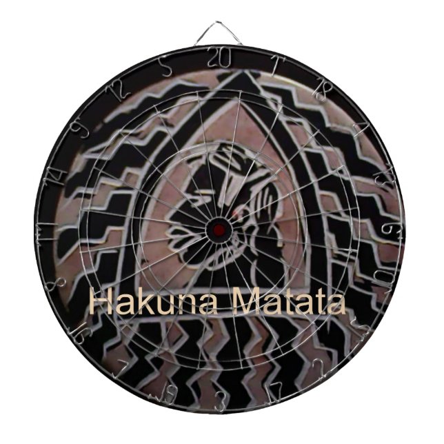 Afrikansk skönhet: stamkonsten Bongo Maasai Porträ Darttavla (Framsidan)