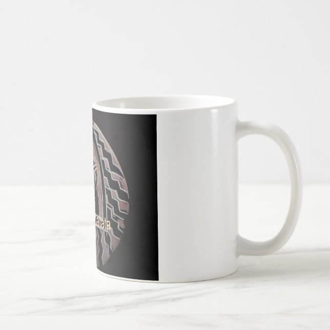 Afrikansk skönhet: stamkonsten Bongo Maasai Porträ Kaffemugg (Höger)