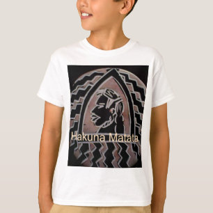 Afrikansk skönhet: stamkonsten Bongo Maasai Porträ Tee