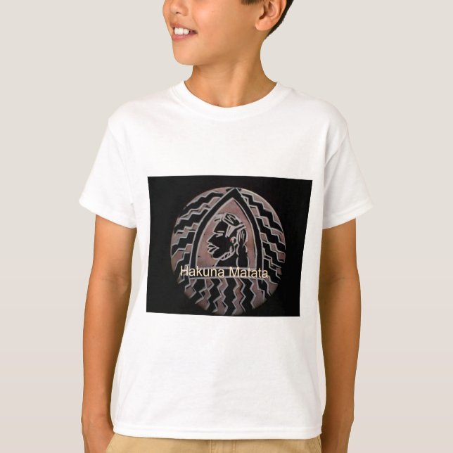 Afrikansk skönhet: stamkonsten Bongo Maasai Porträ Tee Shirt (Framsida)