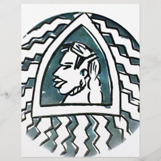 Afrikansk skönhetsinsats Bongo Maasai Porträtt-sta (Framsida)