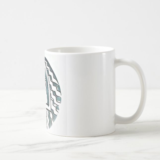 Afrikansk skönhetsinsats Bongo Maasai Porträtt-sta Kaffemugg (Höger)