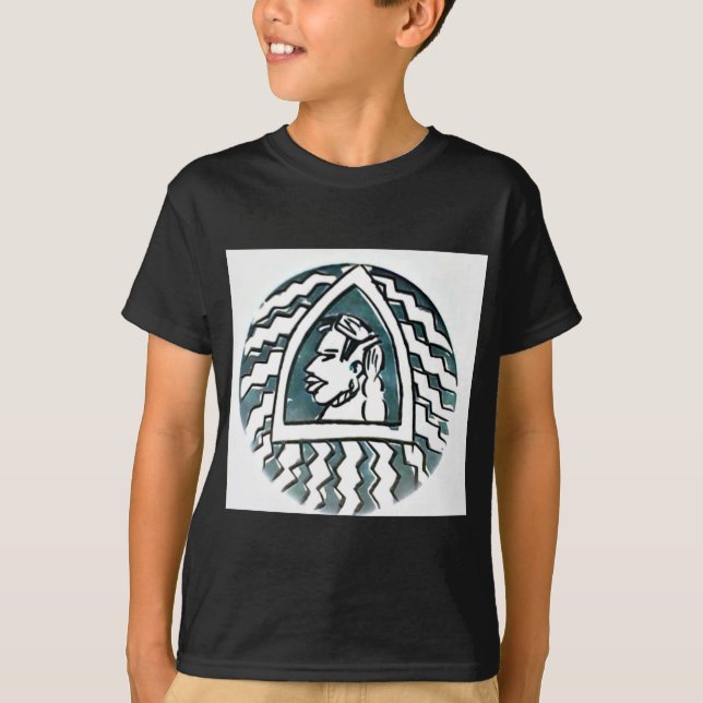 Afrikansk skönhetsinsats Bongo Maasai Porträtt-sta Tee Shirt (Framsida)