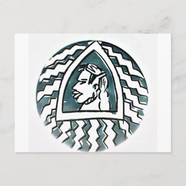 Afrikansk skönhetsinsats Bongo Maasai Porträtt-sta Vykort (Framsida)