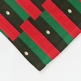 Afrikansk Snäcka och Red Black Crochet Skriv ut på Fleecefilt