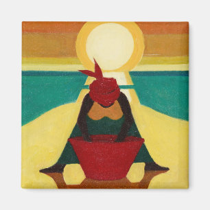 Afrikansk solnedgång 2009 magnet