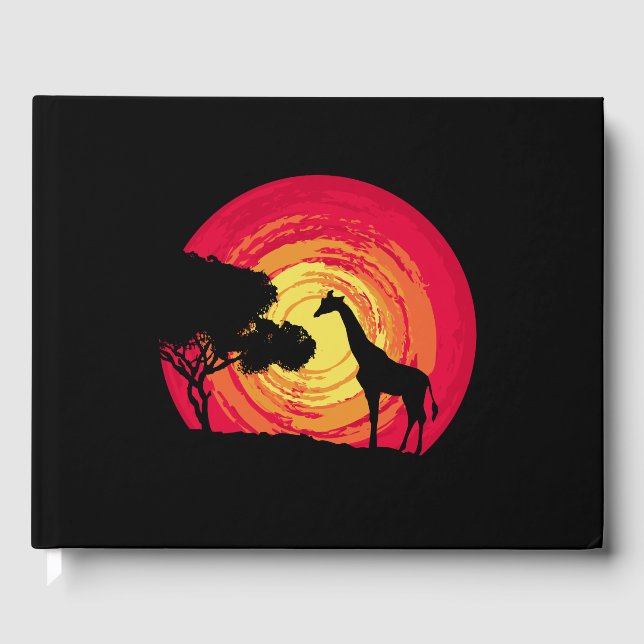 Afrikansk solnedgång gästböcker (Framsida)