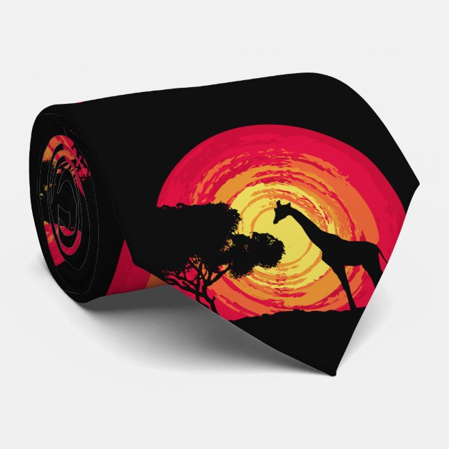 Afrikansk solnedgång slips (Rullad)