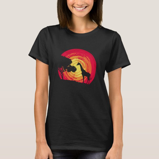 Afrikansk solnedgång t shirt (Framsida)