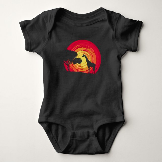 Afrikansk solnedgång t shirt (Framsida)