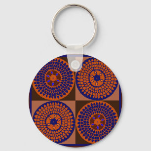 Afrikansk solros Basket Nyckelring