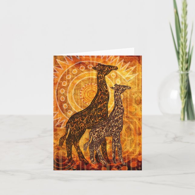 afrikansk sommar kort (Framsida)