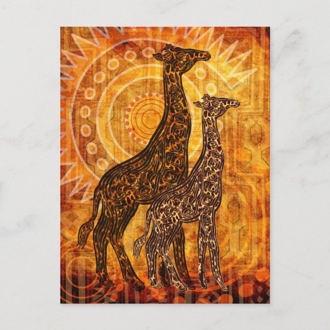 afrikansk sommar vykort (Framsida)