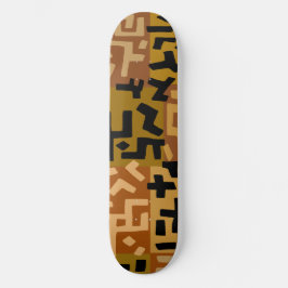 Afrikansk stam BaKuba Mini Skateboard Bräda 18,5 Cm