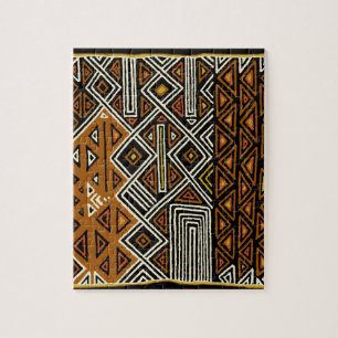 Afrikansk Stam Kuba Design Pussel