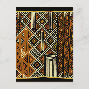 Afrikansk Stam Kuba Design Vykort