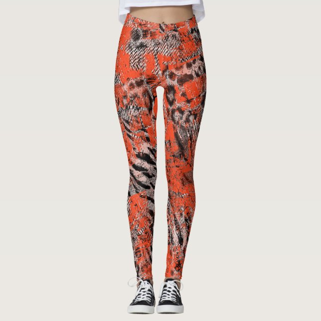 Afrikansk, stam. leggings (Framsida)