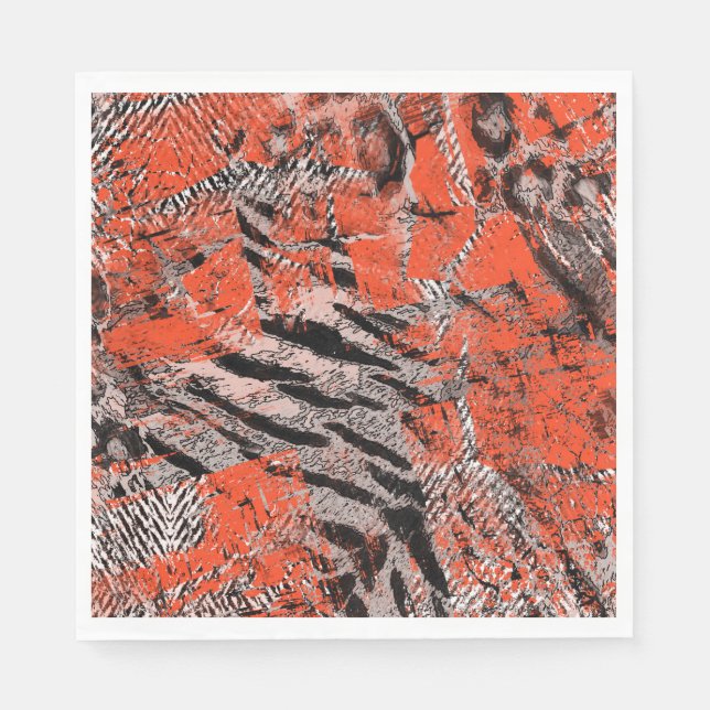 Afrikansk, stam. pappersservett (Framsidan)