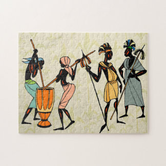 Afrikansk stam pussel
