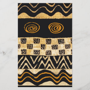 Afrikansk Stam Shaman Design Brevpapper