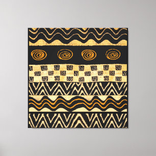 Afrikansk Stam Shaman Design Canvastryck