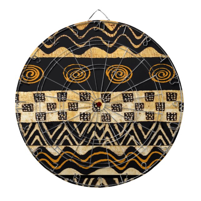 Afrikansk Stam Shaman Design Darttavla (Framsidan)
