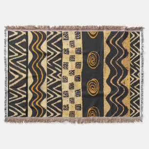 Afrikansk Stam Shaman Design Filt