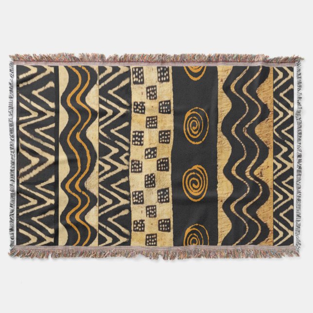Afrikansk Stam Shaman Design Filt (Framsidan)